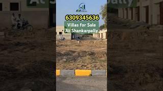 Gated Community Villas and Open Plots for sale at Shankarpally #readytomove #mokilavillas #ytshorts