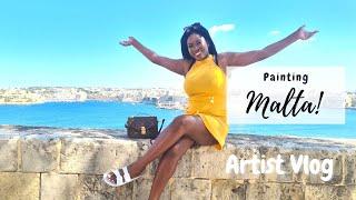 Malta Art Travel Vlog - Painting on holiday & Best places in Malta for artists