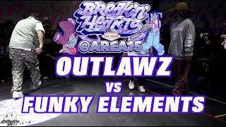 OUTLAWZ vs FUNKY ELEMENTS | 2 v 2 Freestyle Top 4 | Breakin' Hearts/ Vegas | #SXSTV