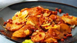 Quick & Easy Pan-Fried Potatoes With Bacon – Save Time & Stop Parboiling Your Potatoes!