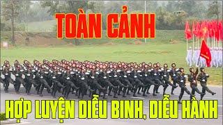 Toàn cảnh hợp luyện DIỄU BINH, DIỄU HÀNH tại Miếu Môn