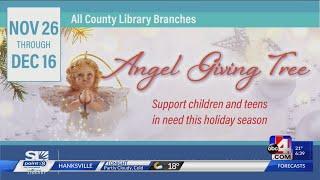 Angel Giving Tree at The County Library