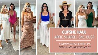 CUPSHE SWIMWEAR HAUL, PART 2 - SIZE 14, 34G BUST. BODY SHAPE MASTERCLASS 32. Melissa Murrell Stylist