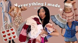 everything i crocheted & knit this year try on (LONG)