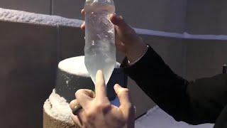 Watch KMBC's Nick Bender turn bottle of water frozen in seconds