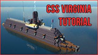  Minecraft Tutorial: How to Make the CSS Virginia [Confederate Navy]