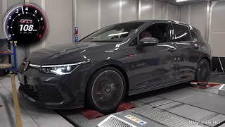 VW Golf GTI MK8 on the DYNO / 0-240km/h Acceleration | Dyno Results & Exhaust Sound