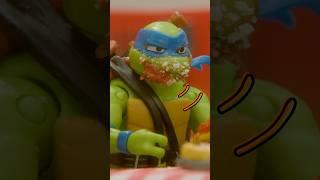 make pizza with the TMNT toys!  w/ real ingredients! | Toymation #shorts