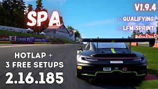 PORSCHE 992 GT3 R | SPA 2.16.1 | HOTLAP + FREE SETUP | ACC v1.9