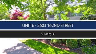 Unit 6 - 2603 162nd Street, Surrey