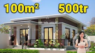 Nhà 1 tầng cấp 4 mái bằng hiện đại đơn giản đẹp chỉ từ 300 triệu | NHÀ ĐẸP ACHI