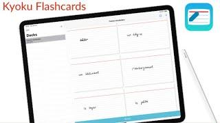 HANDWRITTEN digital flashcards, Kyoku Flashcards | iPad 2021