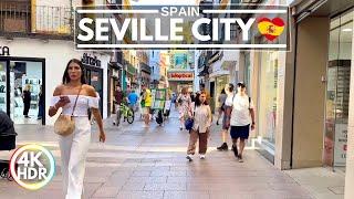 Sevilla / Seville in Spain July 2024, A Beautiful Summer Walk in 4K HDR 60FPS