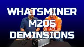 Dimensions of the WhatsMiner MicroBT M20S