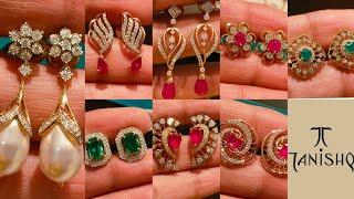 Tanishq Latest Diamond  Earrings || Natural Gemstone  With Price #youtube #trending #diamond