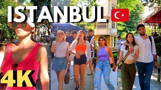 Walking in Baghdad Street, Istanbul, Turkey  4K, summer, tourism, Bağdat Caddesi