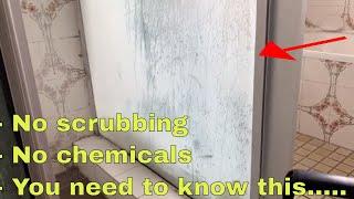 Best cleaning hack ever... clean shower screen in seconds