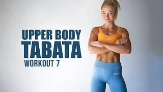 20 MIN ADVANCED ARMS & ABS - DAY 7 Tabata - Killer Upper Body Workout - with dumbbells