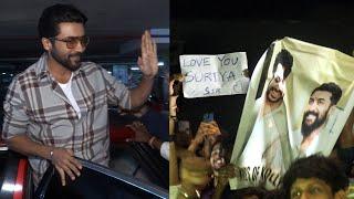 Actor Suriya's Craze In Hyderabad | Exclusive Visuals @ Kanguva Movie Press Meet | Manastars