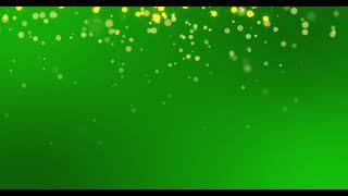 4K Green and Gold Sparkles Loop Green Screen Video | Green Screen Christmas Motion Golden Sparkles