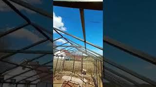 Каркас теплицы моей мечты готов