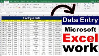 Unlocking the Power of Excel: Mastering Data Entry Techniques | Mateen Tech