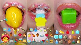 Emoji Food Challenge Satisfying ASMR Eating Fondant Honey Ice 먹방