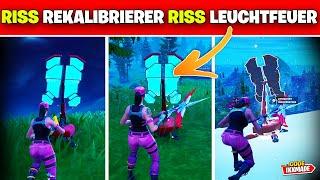 Bringe Riss Rekalibrierer an Riss Leuchtfeuern an Fortnite Shuris Erfindung