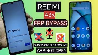 Redmi A3x FRP Bypass || Google Account Unlock || New Method 2024 