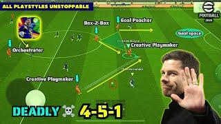 Deadly 4-5-1 ️ 🫴 OP Quick Counter Best Formation For All Playstyles In eFootball 2025 