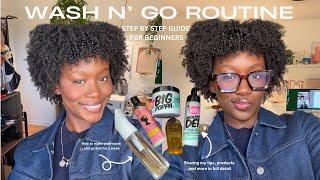 How to do a Wash and Go | Beginner Friendly, Perfect for Type 4 Hair, This will last you a week.