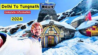 Delhi To Tungnath Journey Complete Information 2024 | Tungnath Temple Uttarakhand ️