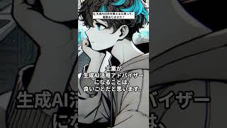 士業Q.生成AI活用を教える仕事って、需要ありますか？#shorts