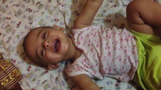 Best cute funny baby MAHAANSH uncontrollable laugh