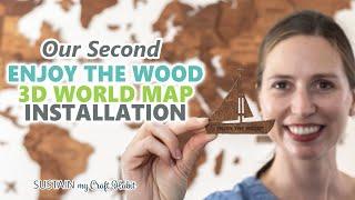 Enjoy the Wood World Map Installation Instructions and Tips!