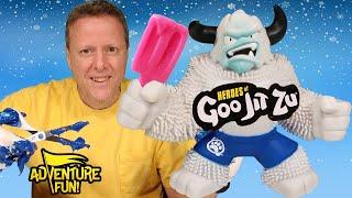 What’s Inside 17 Heroes of Goo Jit Zu Including Ultra Rare “Frostbite” Adventure Fun Toy review!