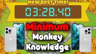 BTD6 Race Mobile Friendly Tutorial  Minimum Monkey Knowledge Protect the Stump!