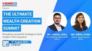 The Ultimate Wealth Creation Summit | Invitation from Chirag Joshi, Chief Marketing Officer, Samco