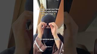 How to cover your face without niqab during Hajj / Umrah #shortvideo #ytshort #viral #hajj2024 #fyp