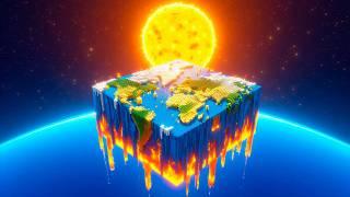 O que acontece se o SOL DERRETER A TERRA no Minecraft?