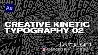 Creative Kinetic Typography 02 | After Effects Tutorial