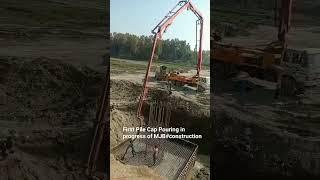 First Pile Cap Pouring in Progress Yesterday of MJB#construction