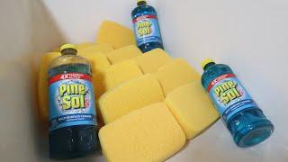  ASMR GALLONS OF BLUE PINE SOL TUB CLEANING 