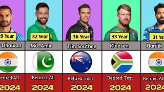 Famous International Cricketers Who Retired in 2024