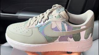 Nike Air Force 1 07 LV8 Camo Dark Stucco Reflective Shoes