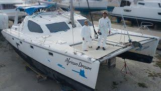 No Electricity? No Problem! Hurricane Damaged Catamaran Restoration!