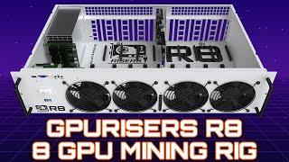 GPURisers.com R8 - An 8 GPU Smart Mining Rig