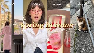 VLOG  my daily life in Rome ft. thrifting (with haul), studying & soaking up the sun