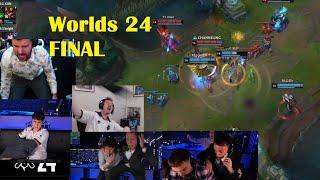 Reactions to T1 winning Worlds | Worlds 2024