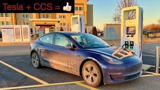 Can You Charge a Tesla at Electrify America? Lectron's CCS Adapter Allows Teslas to Use CCS Chargers